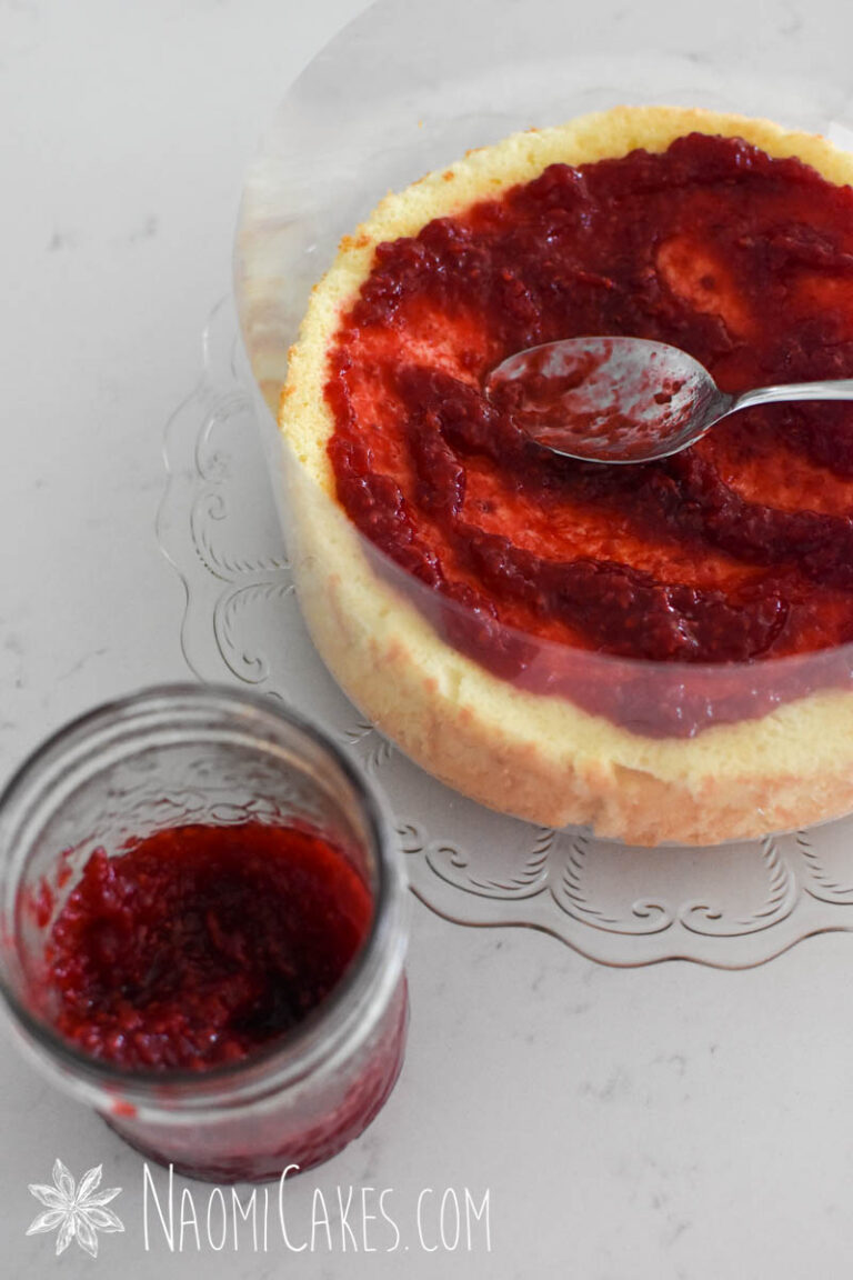 Raspberry Sponge Cake [Recipe] - NaomiCakes