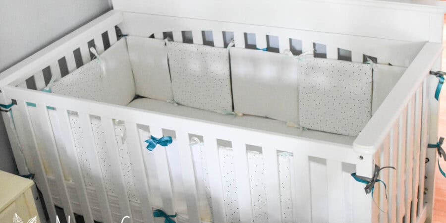 Mini crib bumper best sale